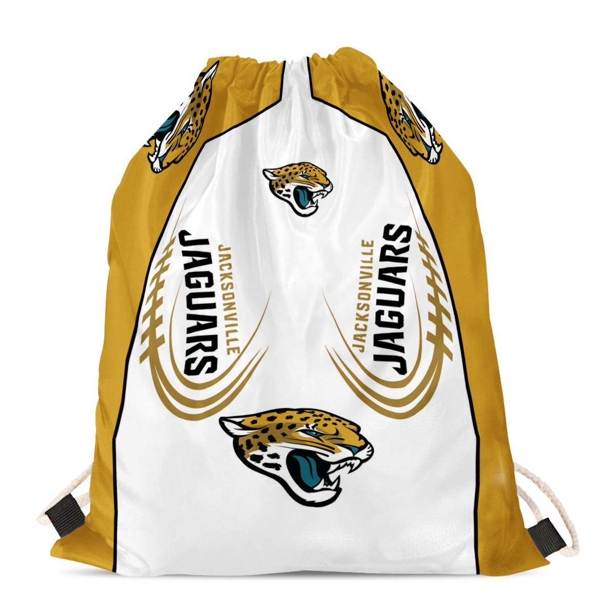 Jacksonville Jaguars Drawstring Backpack sack / Gym bag 18" x 14" 001